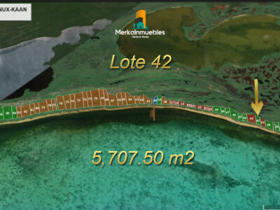 Lote 42 - Terreno A Pie de Playa Caribe Mexicano - Nuxkaan