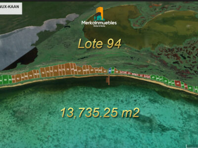 Lote 94 - Terreno A Pie de Playa Caribe Mexicano - Nuxkaan