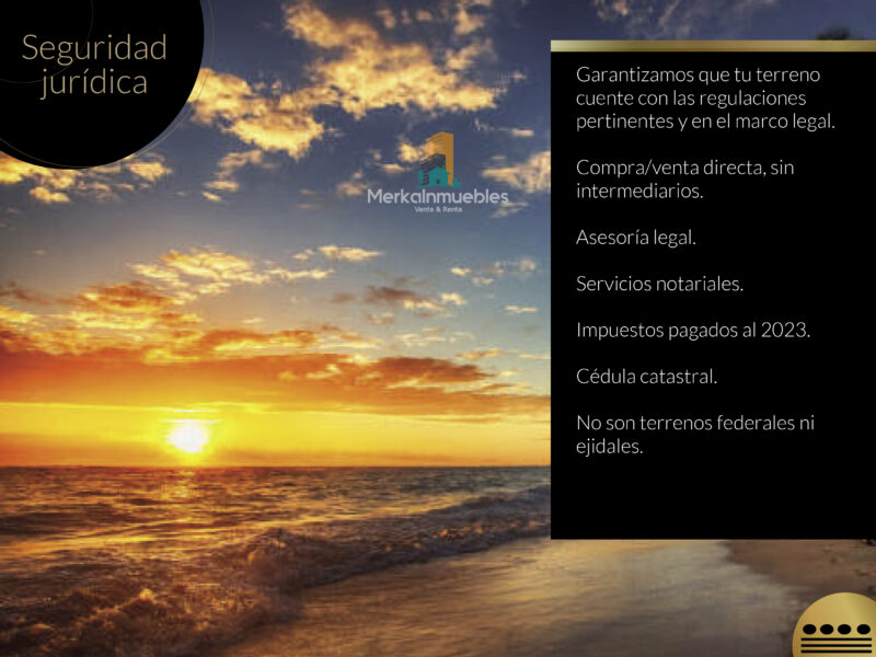 Lote 91 - Terreno A Pie de Playa Caribe Mexicano - Nuxkaan